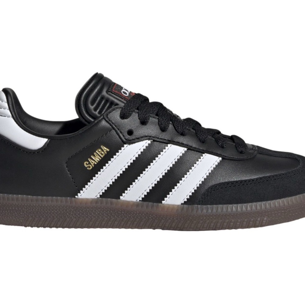 Youth Adidas Samba Black and White Sneakers
